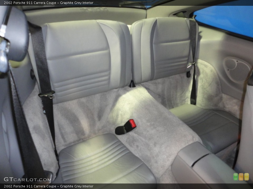 Graphite Grey Interior Rear Seat for the 2002 Porsche 911 Carrera Coupe #61852632