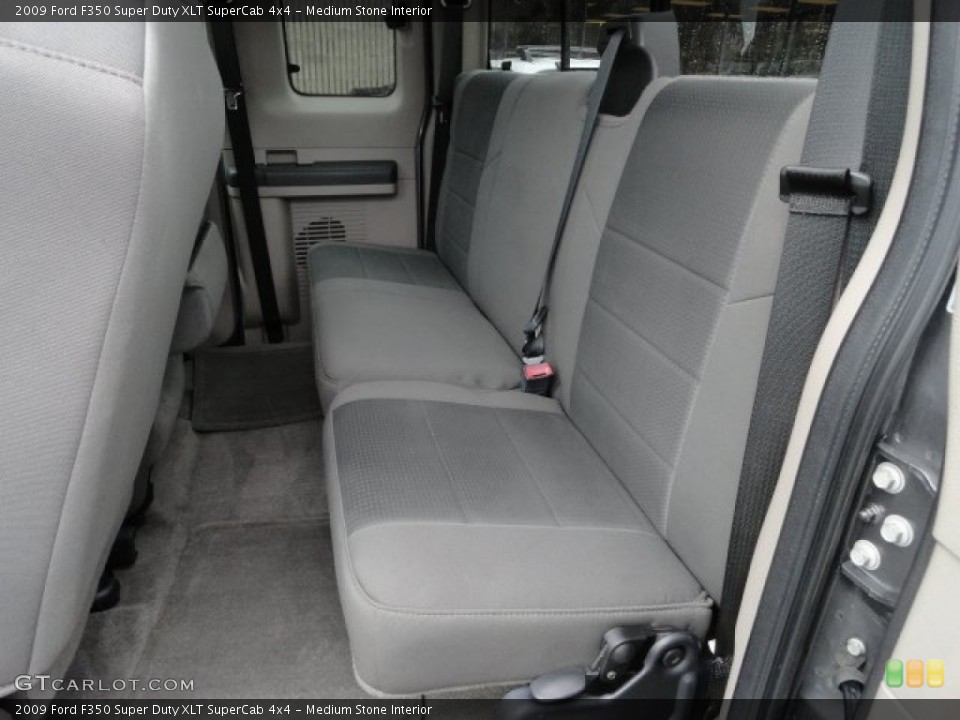 Medium Stone Interior Rear Seat for the 2009 Ford F350 Super Duty XLT SuperCab 4x4 #61854372