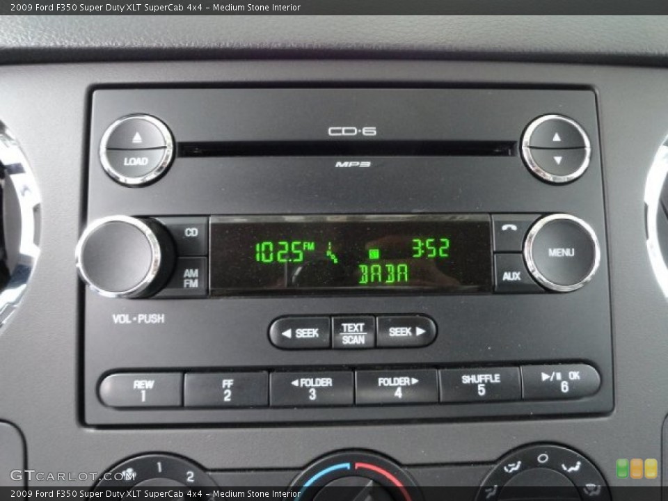 Medium Stone Interior Audio System for the 2009 Ford F350 Super Duty XLT SuperCab 4x4 #61854459