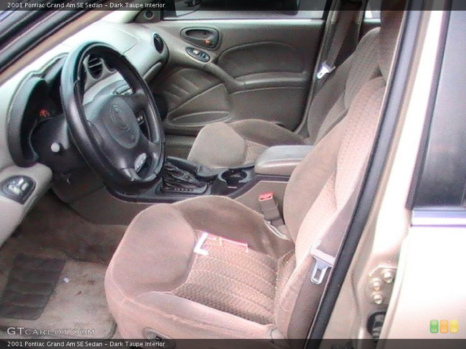 Dark Taupe Interior Front Seat for the 2001 Pontiac Grand Am SE Sedan #61854519
