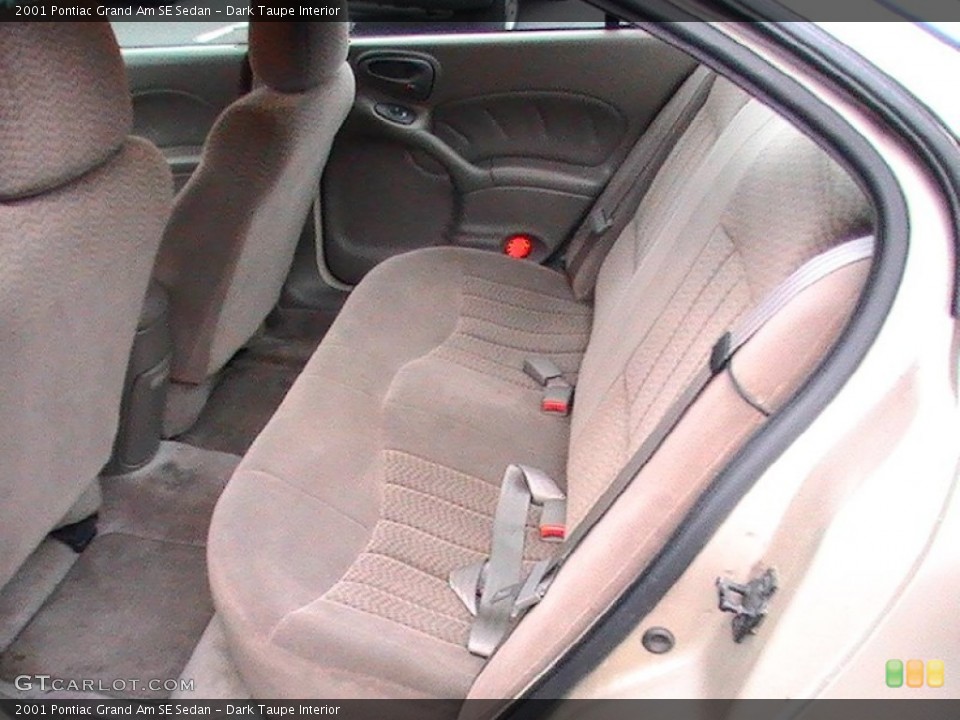 Dark Taupe Interior Rear Seat for the 2001 Pontiac Grand Am SE Sedan #61854528