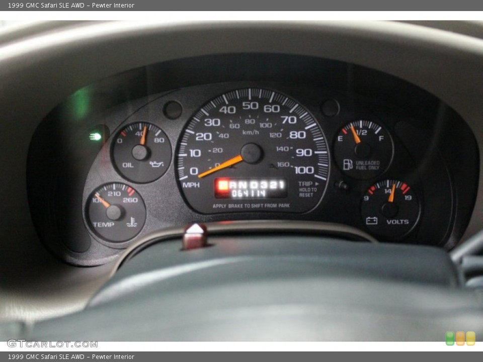 Pewter Interior Gauges for the 1999 GMC Safari SLE AWD #61855368