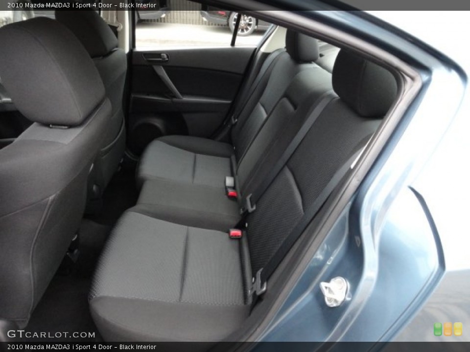 Black Interior Rear Seat for the 2010 Mazda MAZDA3 i Sport 4 Door #61855752
