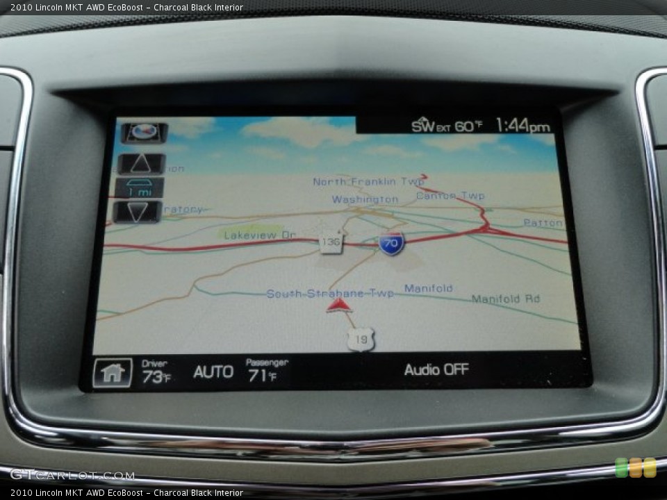 Charcoal Black Interior Navigation for the 2010 Lincoln MKT AWD EcoBoost #61856145