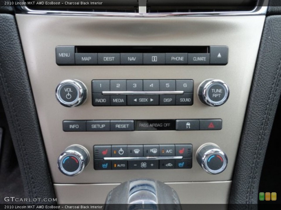 Charcoal Black Interior Controls for the 2010 Lincoln MKT AWD EcoBoost #61856160