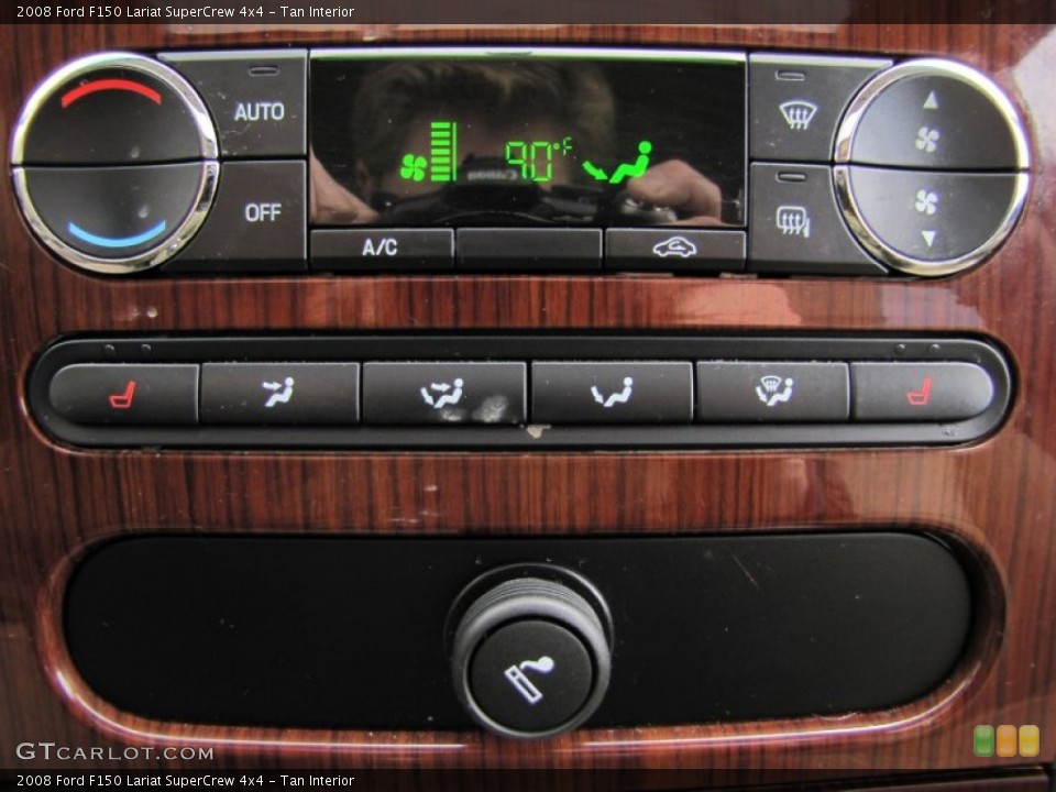 Tan Interior Controls for the 2008 Ford F150 Lariat SuperCrew 4x4 #61856781