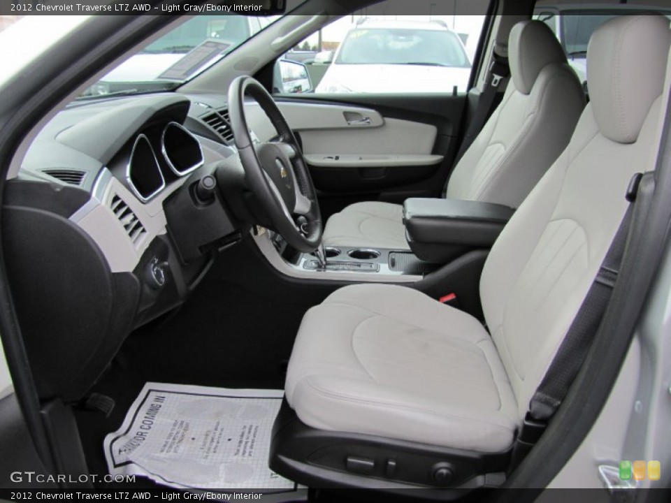 Light Gray/Ebony Interior Photo for the 2012 Chevrolet Traverse LTZ AWD #61857810