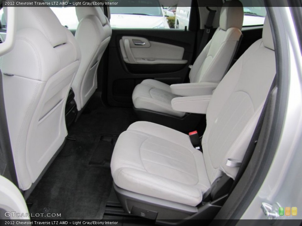 Light Gray/Ebony Interior Rear Seat for the 2012 Chevrolet Traverse LTZ AWD #61857997