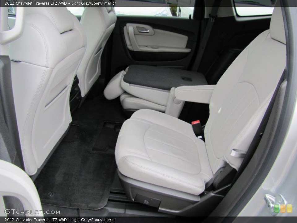 Light Gray/Ebony Interior Rear Seat for the 2012 Chevrolet Traverse LTZ AWD #61858008