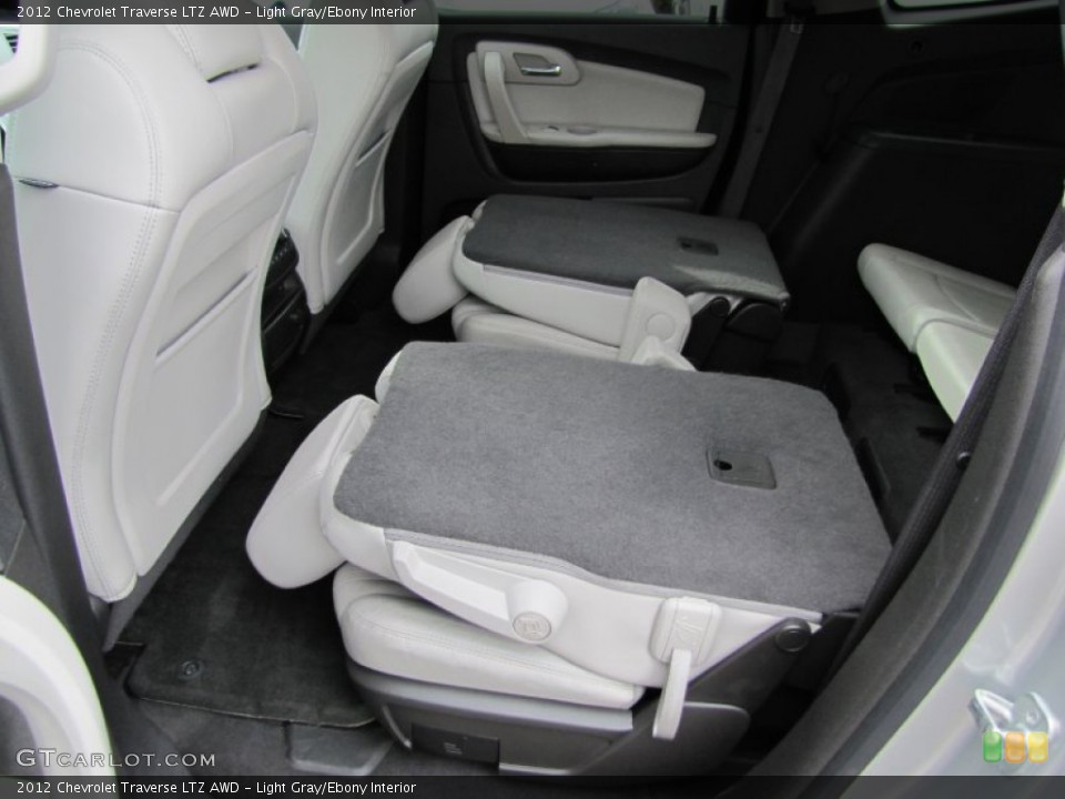 Light Gray/Ebony Interior Rear Seat for the 2012 Chevrolet Traverse LTZ AWD #61858014