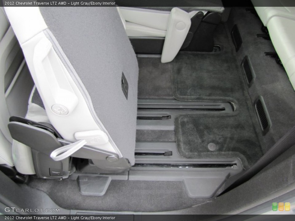 Light Gray/Ebony Interior Rear Seat for the 2012 Chevrolet Traverse LTZ AWD #61858023