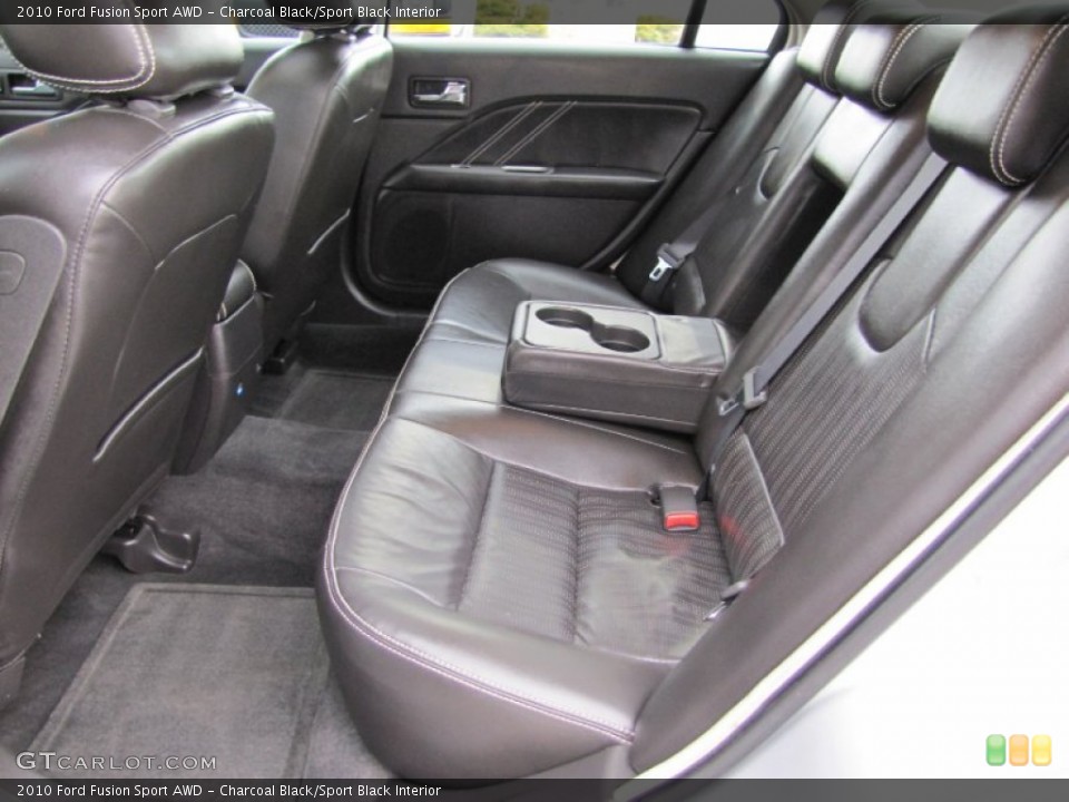 Charcoal Black/Sport Black Interior Rear Seat for the 2010 Ford Fusion Sport AWD #61859721