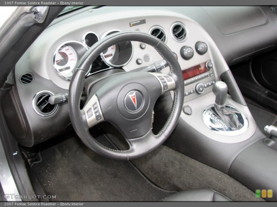 Ebony Interior Dashboard for the 2007 Pontiac Solstice Roadster #61860225