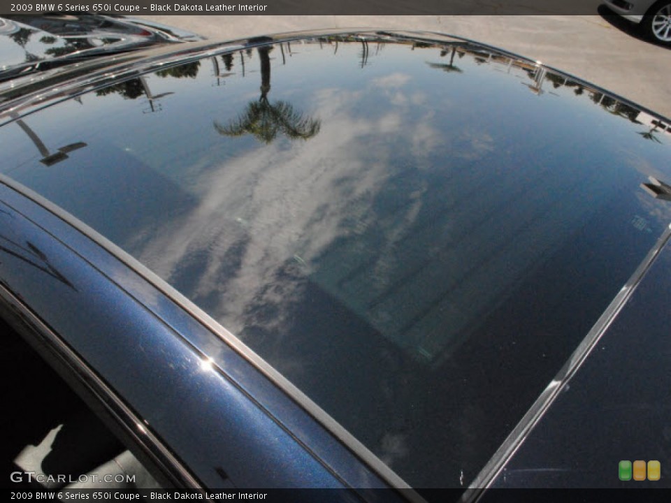 Black Dakota Leather Interior Sunroof for the 2009 BMW 6 Series 650i Coupe #61860522