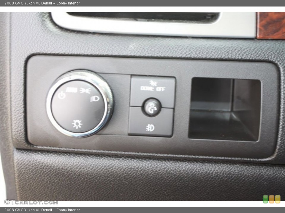 Ebony Interior Controls for the 2008 GMC Yukon XL Denali #61861110