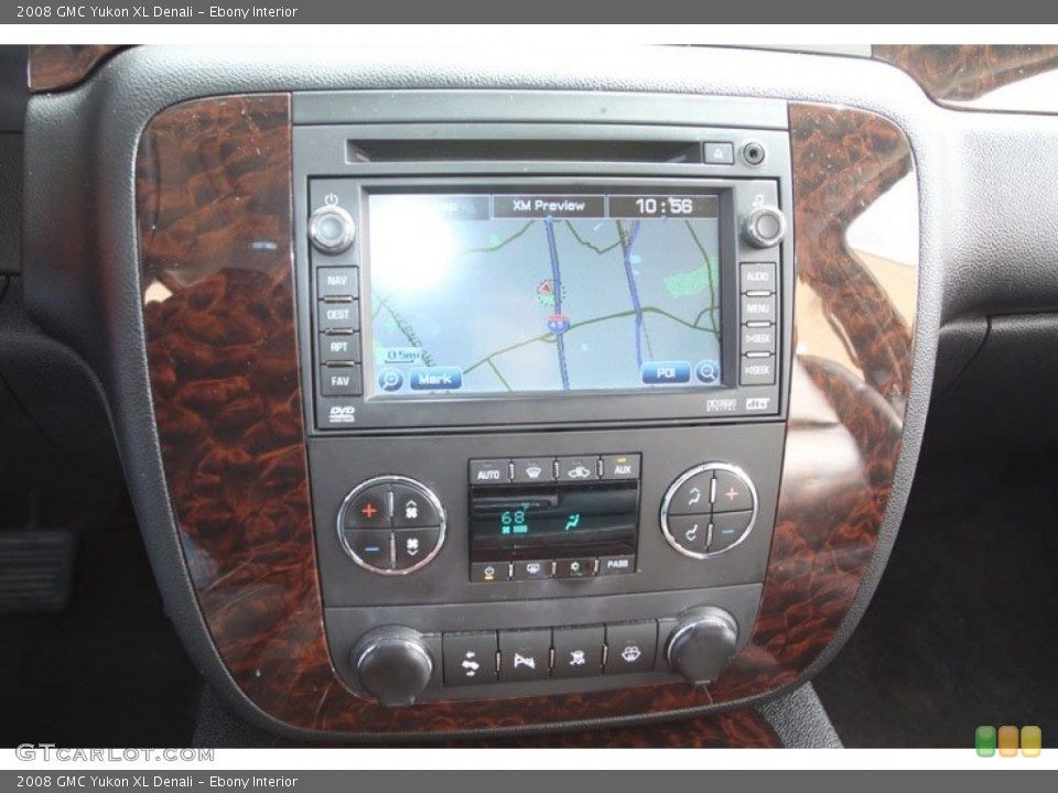 Ebony Interior Controls for the 2008 GMC Yukon XL Denali #61861116