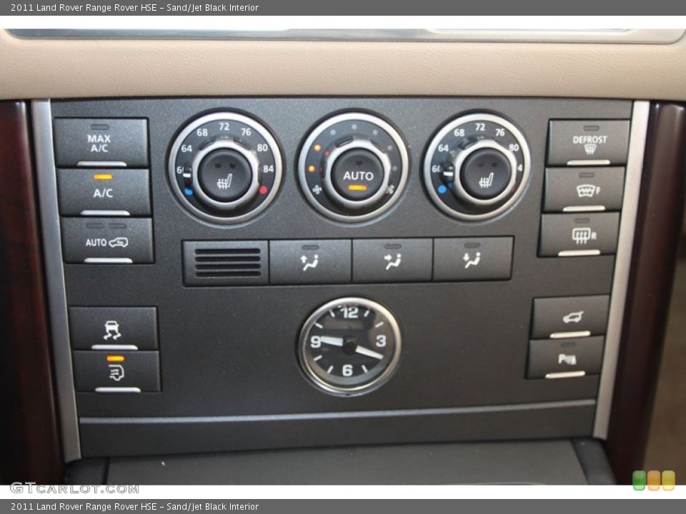 Sand/Jet Black Interior Controls for the 2011 Land Rover Range Rover HSE #61861263
