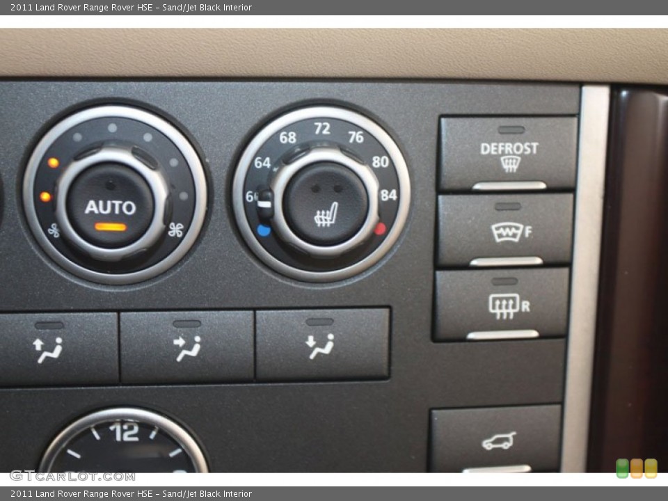 Sand/Jet Black Interior Controls for the 2011 Land Rover Range Rover HSE #61861269