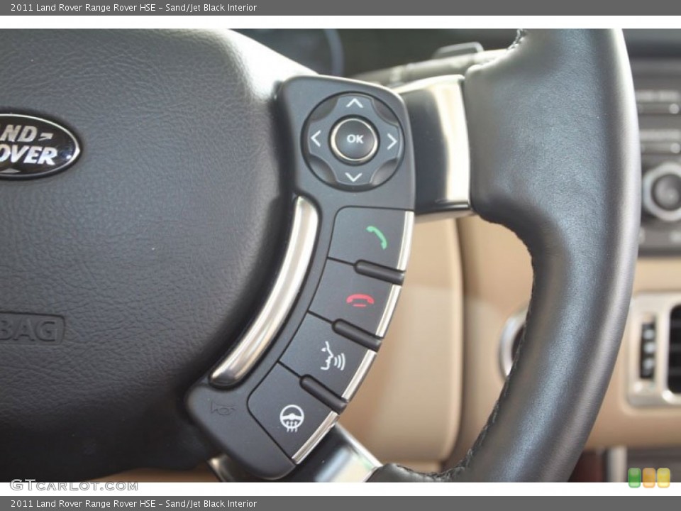 Sand/Jet Black Interior Controls for the 2011 Land Rover Range Rover HSE #61861290