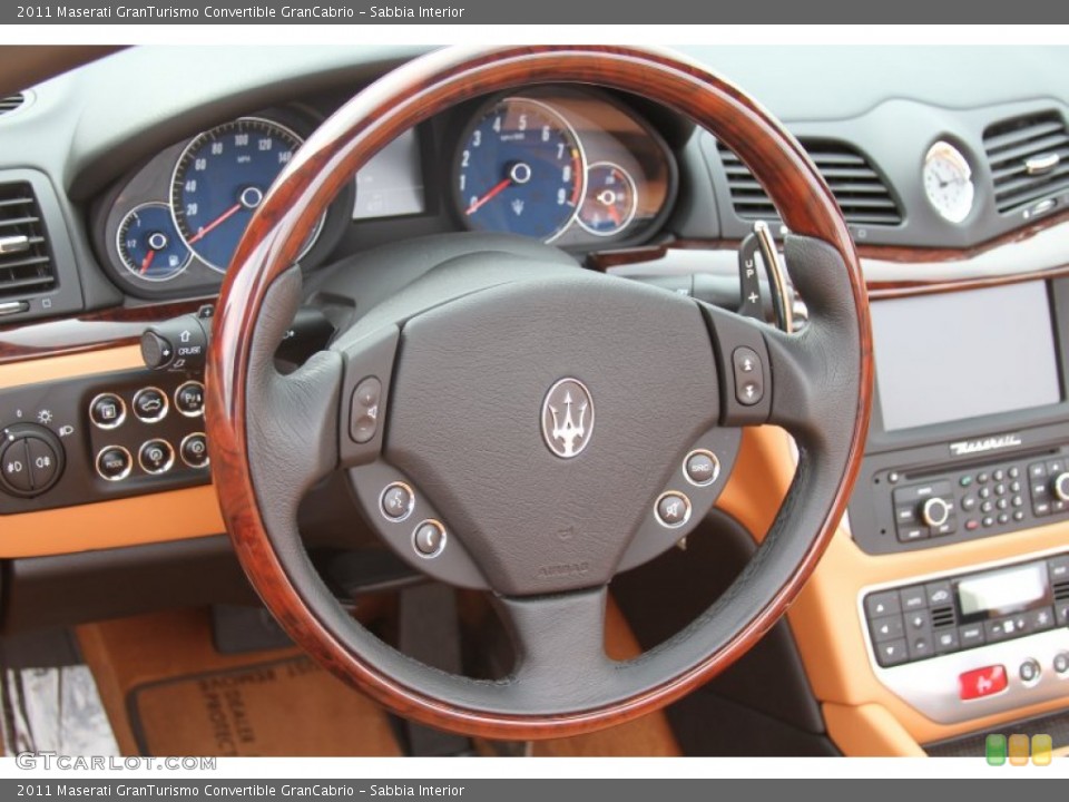 Sabbia Interior Steering Wheel for the 2011 Maserati GranTurismo Convertible GranCabrio #61861752