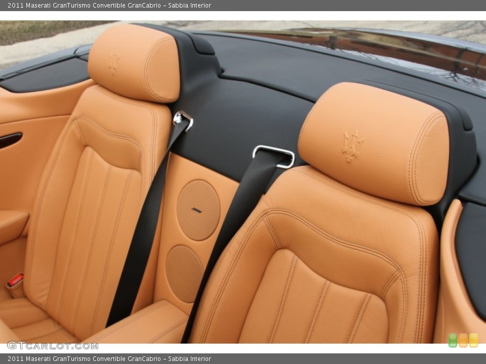 Sabbia Interior Rear Seat for the 2011 Maserati GranTurismo Convertible GranCabrio #61861761