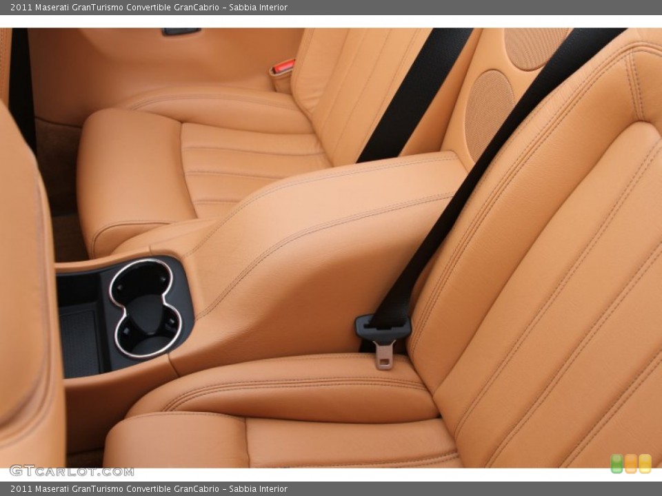 Sabbia Interior Rear Seat for the 2011 Maserati GranTurismo Convertible GranCabrio #61861764