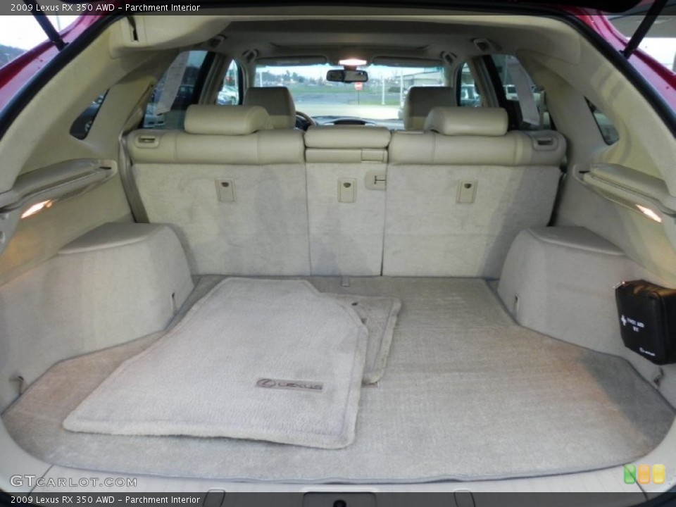 Parchment Interior Trunk for the 2009 Lexus RX 350 AWD #61864472