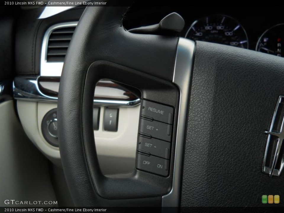 Cashmere/Fine Line Ebony Interior Controls for the 2010 Lincoln MKS FWD #61866320