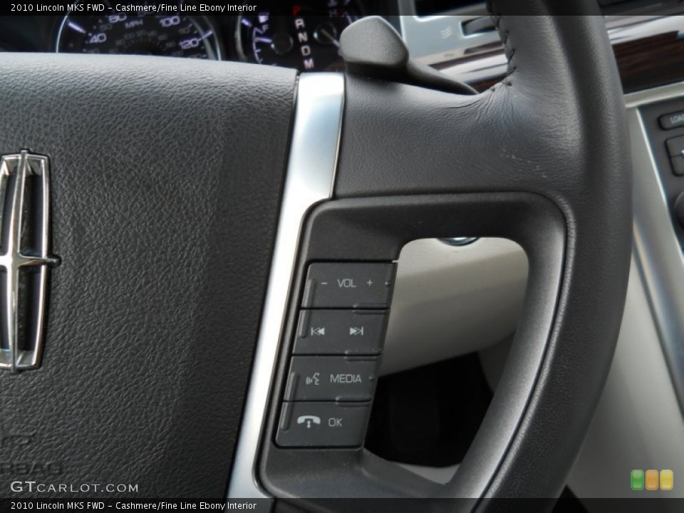 Cashmere/Fine Line Ebony Interior Controls for the 2010 Lincoln MKS FWD #61866327