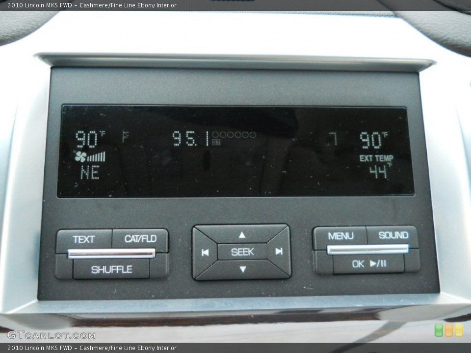 Cashmere/Fine Line Ebony Interior Controls for the 2010 Lincoln MKS FWD #61866345