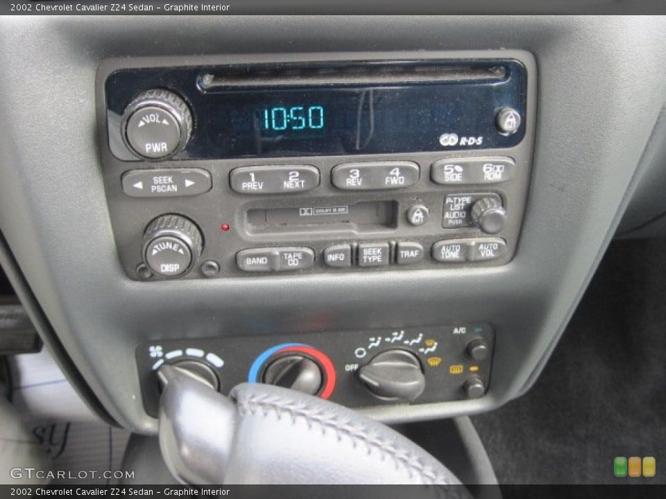 Graphite Interior Audio System for the 2002 Chevrolet Cavalier Z24 Sedan #61869573