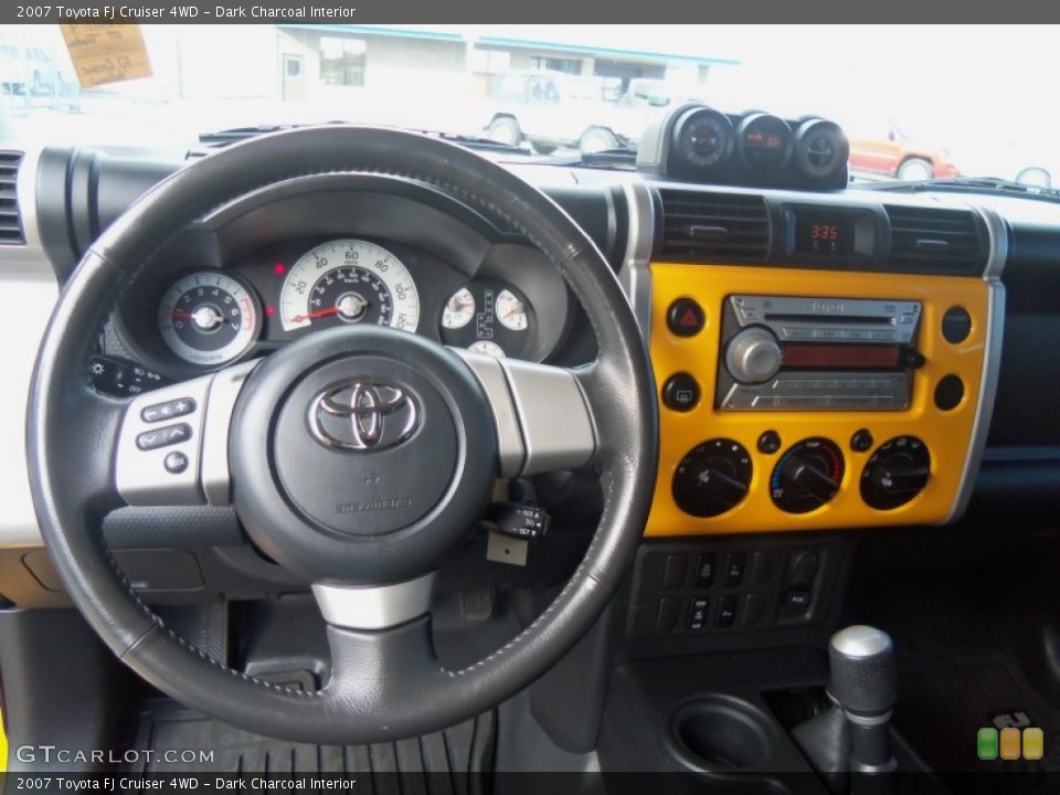 Dark Charcoal Interior Dashboard for the 2007 Toyota FJ Cruiser 4WD #61871632