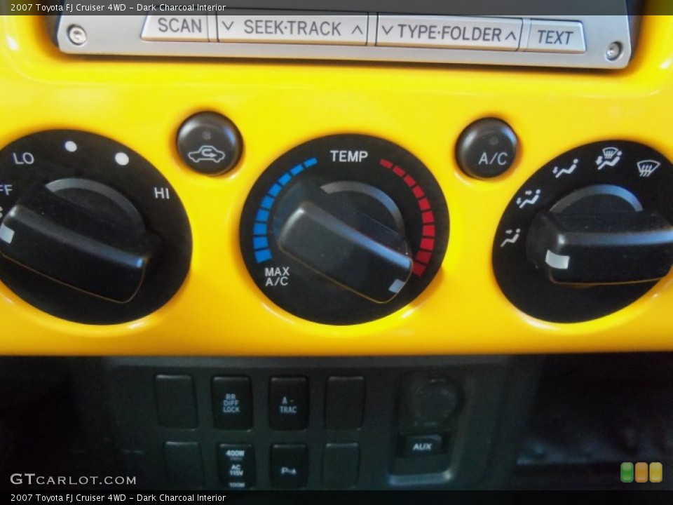 Dark Charcoal Interior Controls for the 2007 Toyota FJ Cruiser 4WD #61871689