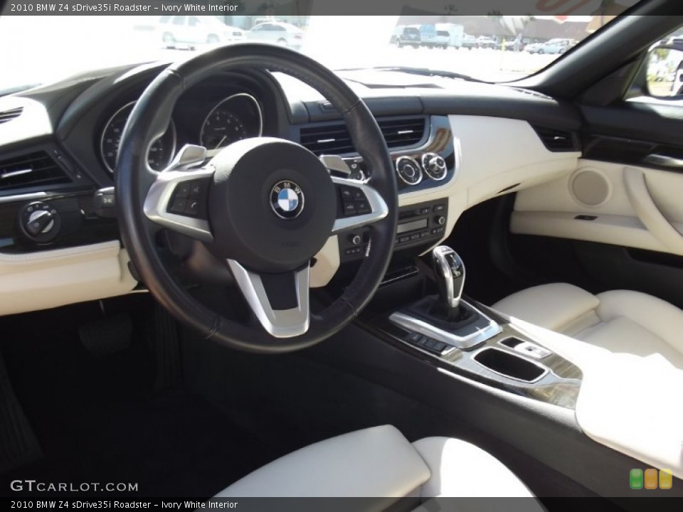 Ivory White Interior Dashboard for the 2010 BMW Z4 sDrive35i Roadster #61872378