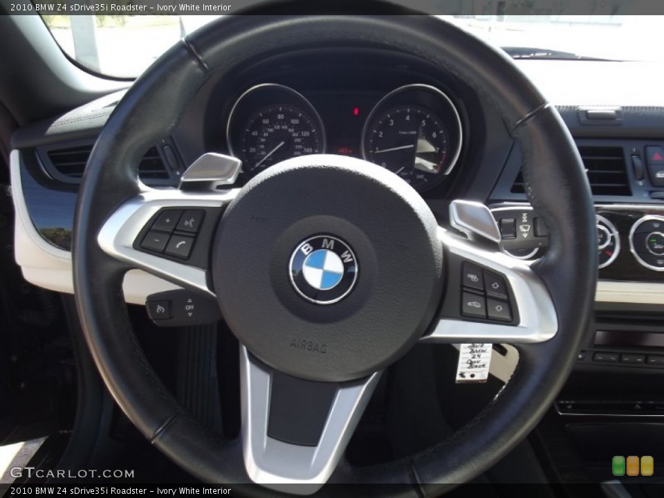 Ivory White Interior Steering Wheel for the 2010 BMW Z4 sDrive35i Roadster #61872386