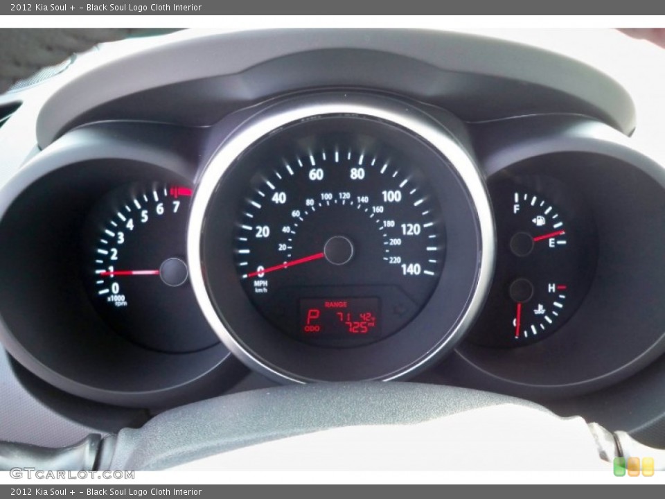 Black Soul Logo Cloth Interior Gauges for the 2012 Kia Soul + #61872878