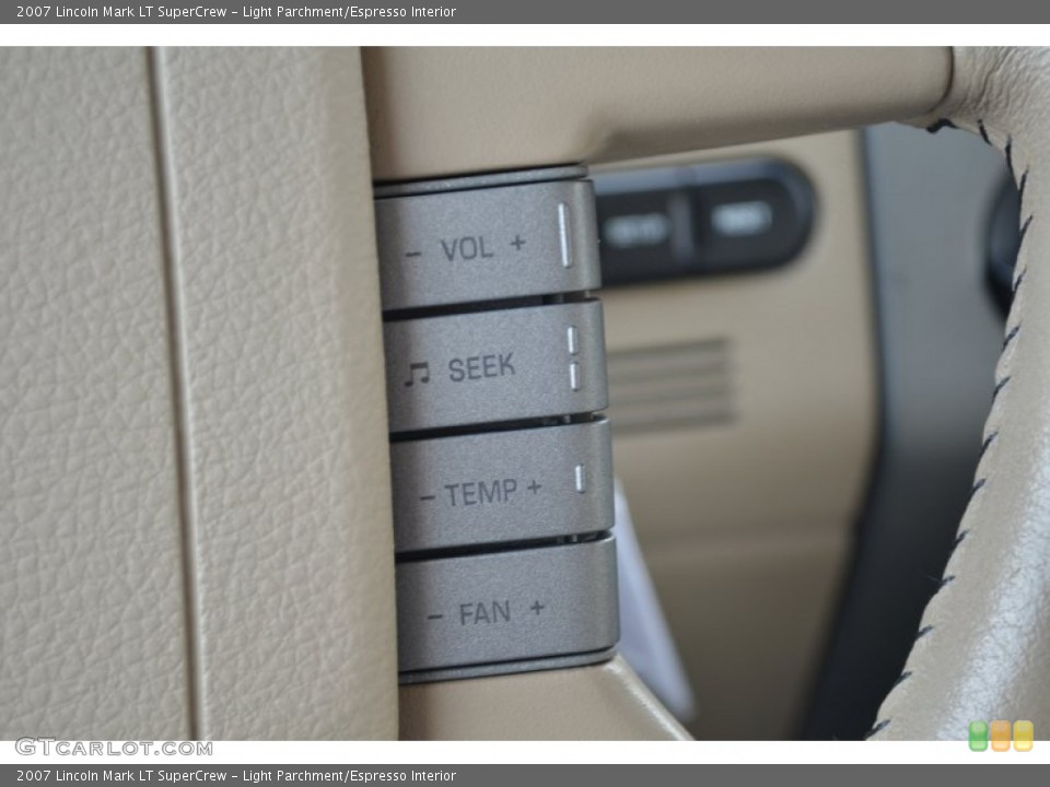 Light Parchment/Espresso Interior Controls for the 2007 Lincoln Mark LT SuperCrew #61873604