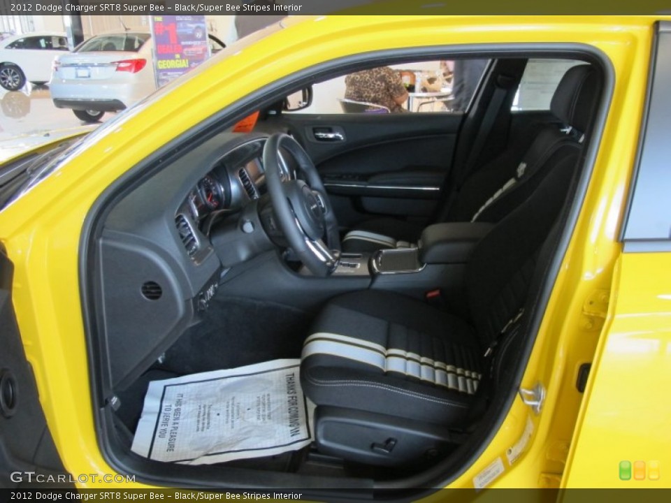 Black/Super Bee Stripes Interior Photo for the 2012 Dodge Charger SRT8 Super Bee #61881204