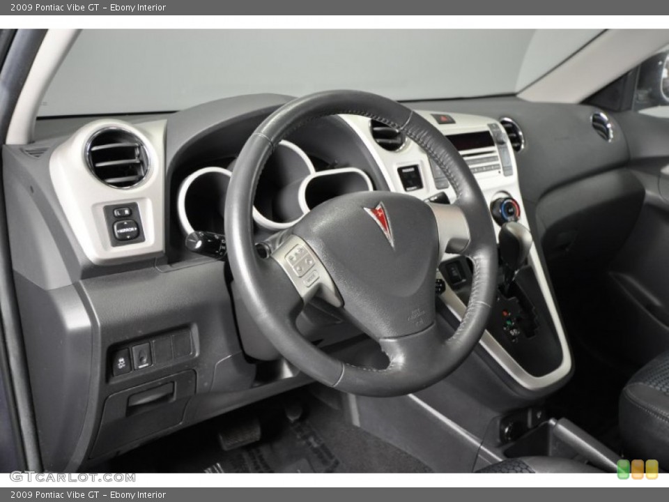 Ebony Interior Dashboard for the 2009 Pontiac Vibe GT #61889517