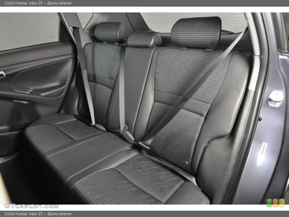 Ebony Interior Rear Seat for the 2009 Pontiac Vibe GT #61889583