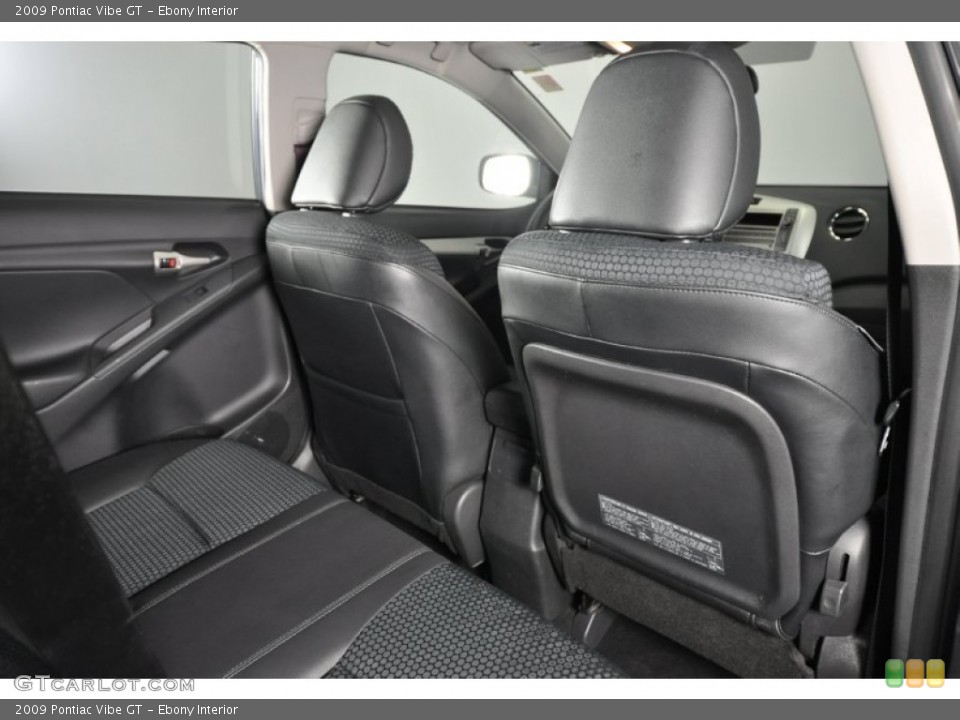 Ebony Interior Rear Seat for the 2009 Pontiac Vibe GT #61889613