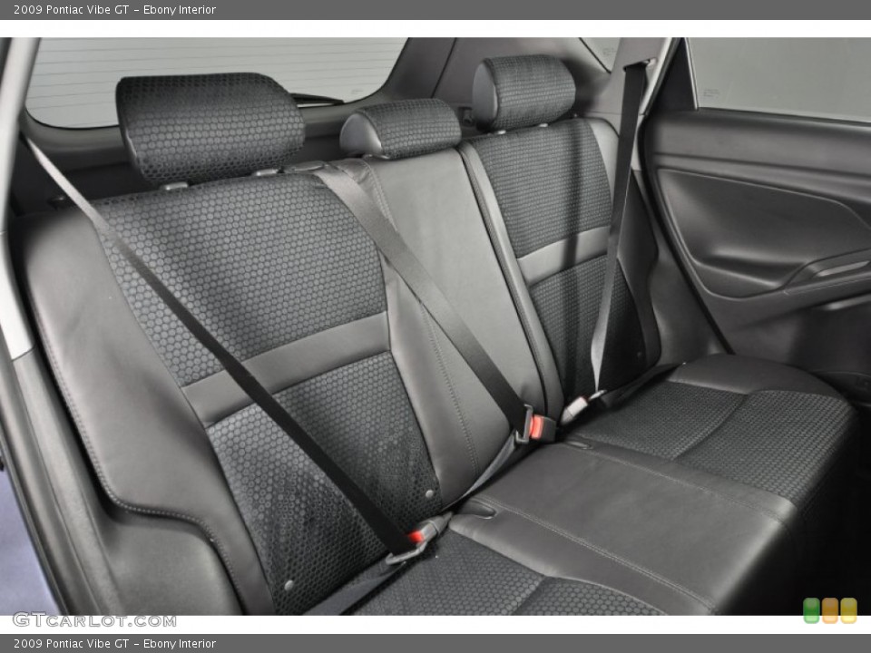 Ebony Interior Rear Seat for the 2009 Pontiac Vibe GT #61889622