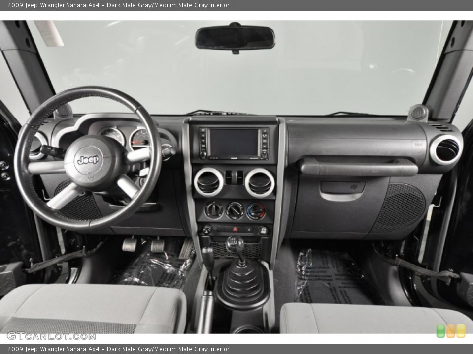 Dark Slate Gray/Medium Slate Gray Interior Dashboard for the 2009 Jeep Wrangler Sahara 4x4 #61889958