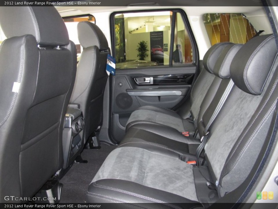 Ebony Interior Rear Seat for the 2012 Land Rover Range Rover Sport HSE #61891512