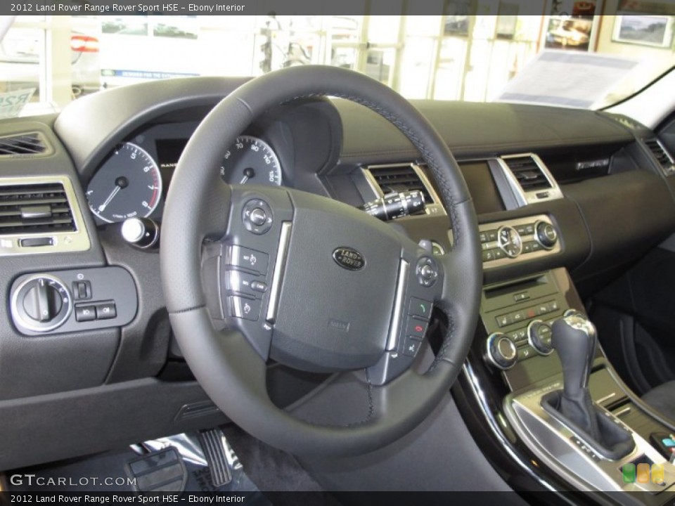 Ebony Interior Steering Wheel for the 2012 Land Rover Range Rover Sport HSE #61891530