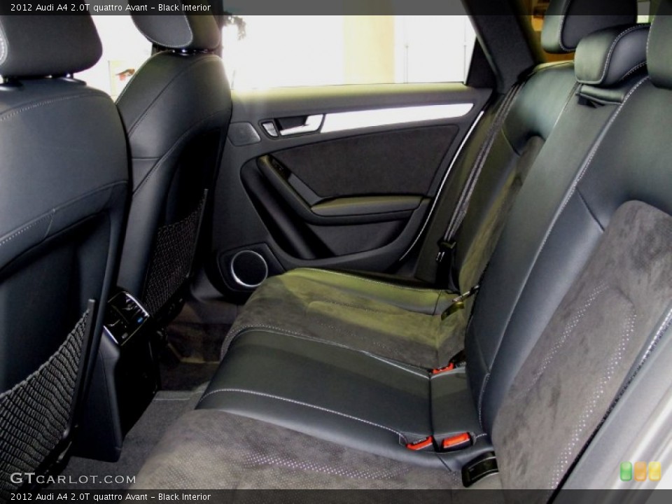 Black Interior Rear Seat for the 2012 Audi A4 2.0T quattro Avant #61891842