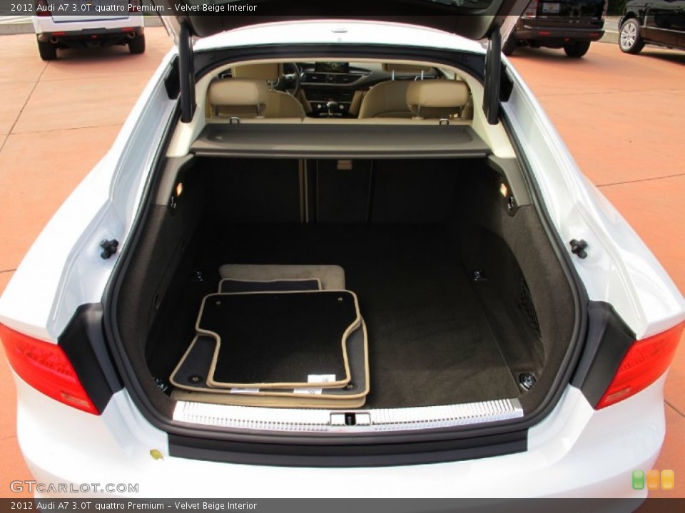 Velvet Beige Interior Trunk for the 2012 Audi A7 3.0T quattro Premium #61891899