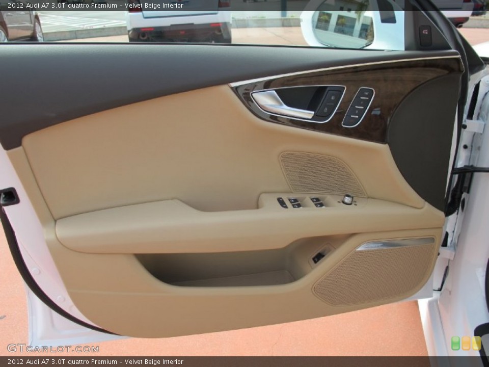 Velvet Beige Interior Door Panel for the 2012 Audi A7 3.0T quattro Premium #61891917