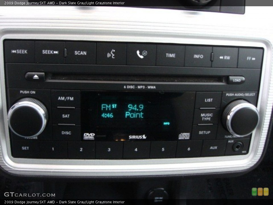 Dark Slate Gray/Light Graystone Interior Audio System for the 2009 Dodge Journey SXT AWD #61892075