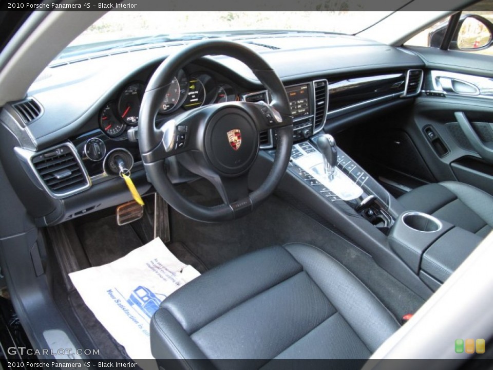Black Interior Prime Interior for the 2010 Porsche Panamera 4S #61892682